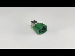 الزاوية اليمنى نوع FAKRA HSD Connector PCB Mount 4 + 2 Contact Pin Connector