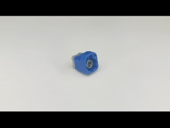 اللون الأزرق FAKRA HSD موصل محول PCB جبل مستقيم 4 دبوس الاتصال للسيارات