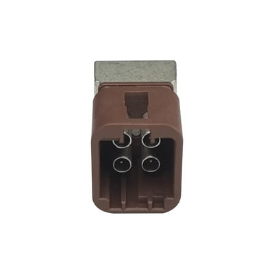 Mini FAKRA Connector Quad F-Code Rignt Angle Type With Housing